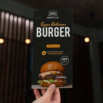 Burger house flyer