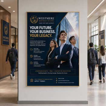 Poster in a shopping mall