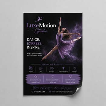 Dance studio poster