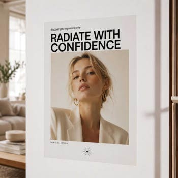 Short run poster in an office