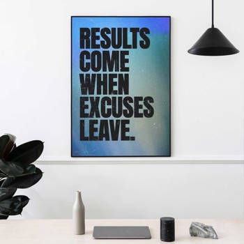 Office wall short run motivational poster
