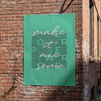Wall wheatpaste poster