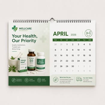 Pharma wall calendar