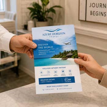 Travel agency flyer