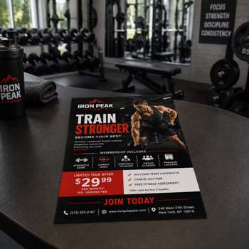 Fitness gym flyer