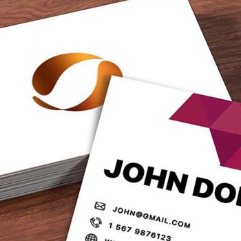 Hot Foil Copper Business Cards