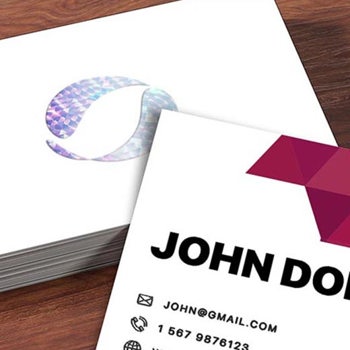 Hot Foil Hologram Business Cards